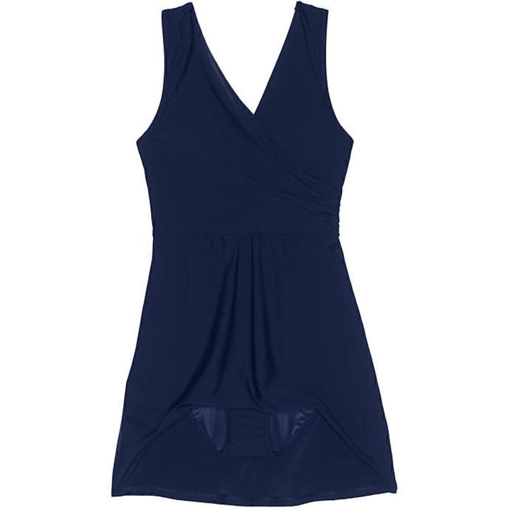 Land’s End Plus Standard Petite Surplice wrap one piece swim Navy Various Size - Picture 4 of 9